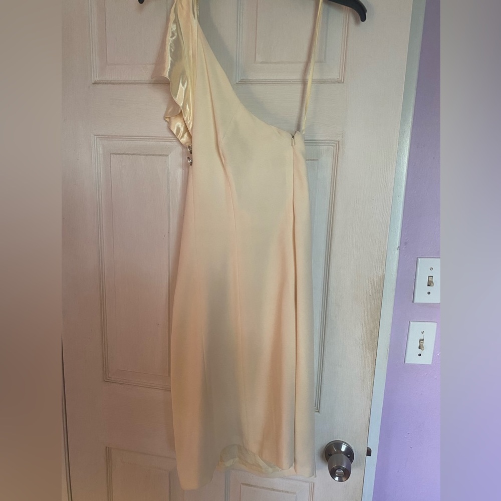 Cream white off-shoulder dress